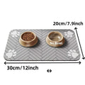 Absorbent Pet Feeding Mat with Rubber Backing - Quick Dry Waterproof Placemat for Dogs and Cats