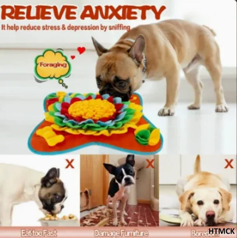 Good Pet Snuffle Mat for Dogs,Interactive Feed Puzzle for Boredom,Encourages Natural Foraging Skills