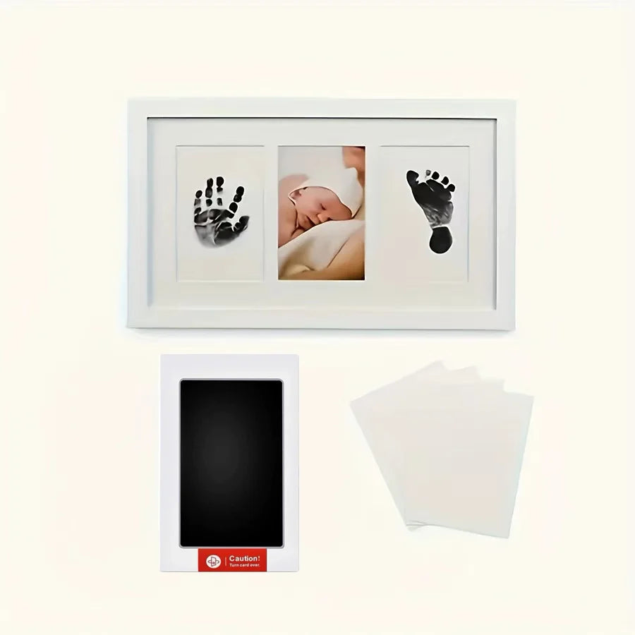 Baby Handprint and Footprint Ink Pad Set - Safe, Non-Toxic, Inkless Kits for Pet Paw Prints and Souvenirs